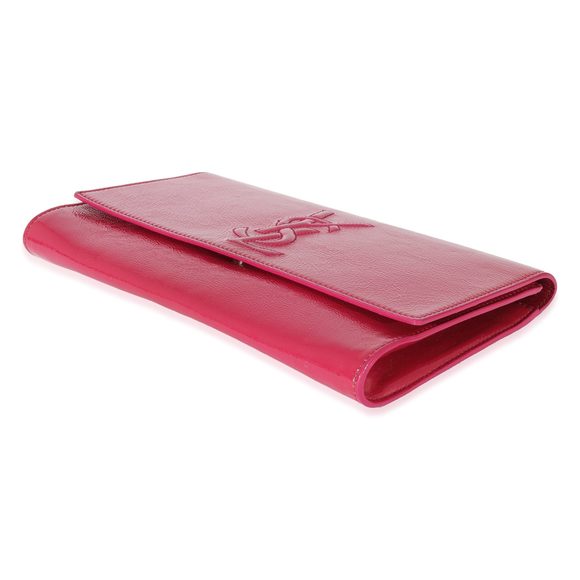 Yves Saint Laurent Pink Patent Leather Belle de Jour Clutch - Picture 6 of 7